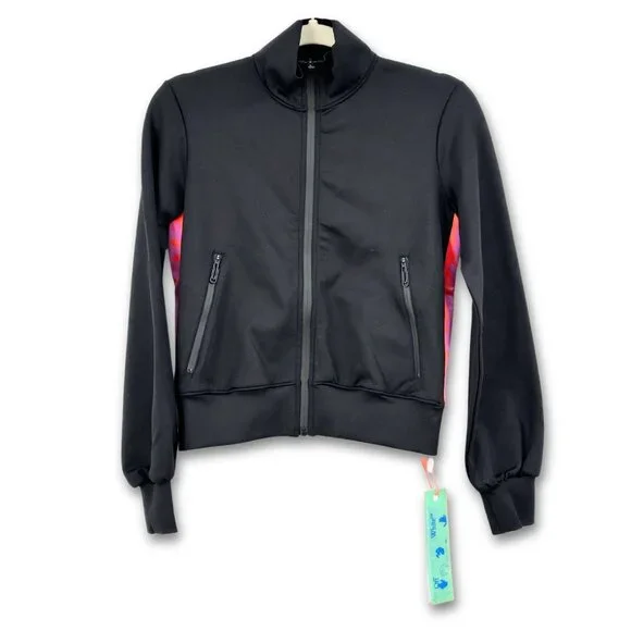 Off-White c/o Virgil Abloh Athleisure Logo-Band Track Jacket BlackPink XS SS '22